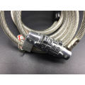 New type gray bike lock cable